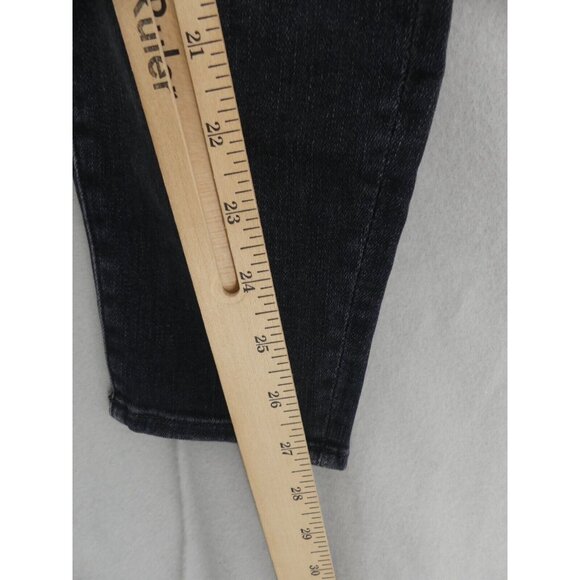 Mother 27 Jeans High Waisted Looker Ankle Leave The Lights On Black - Picture 6 of 9